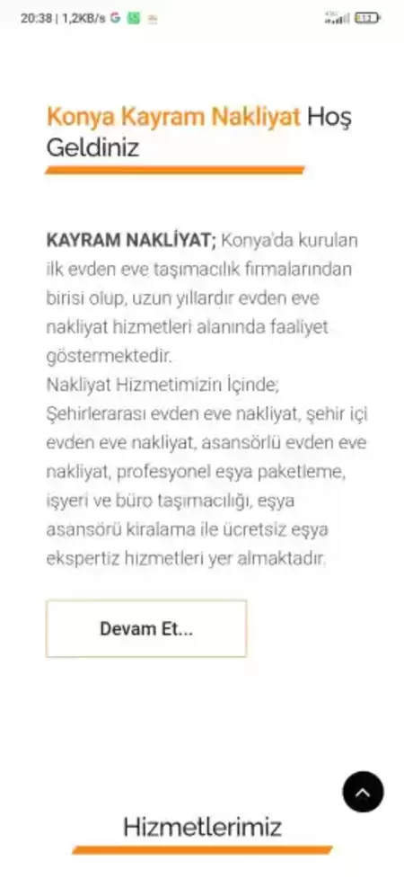 Konya Kayram Taşımacılık Ve Nakliye 